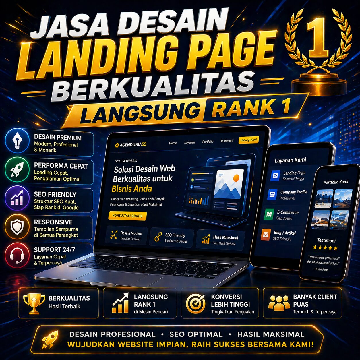 Landing Page Bersahabat: Cara Halus Menguatkan Citra dan Pencarian